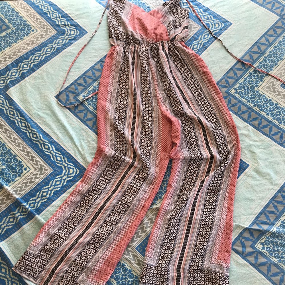 Fire LA - Patterned Summer Pants Suit - Women - Size Small